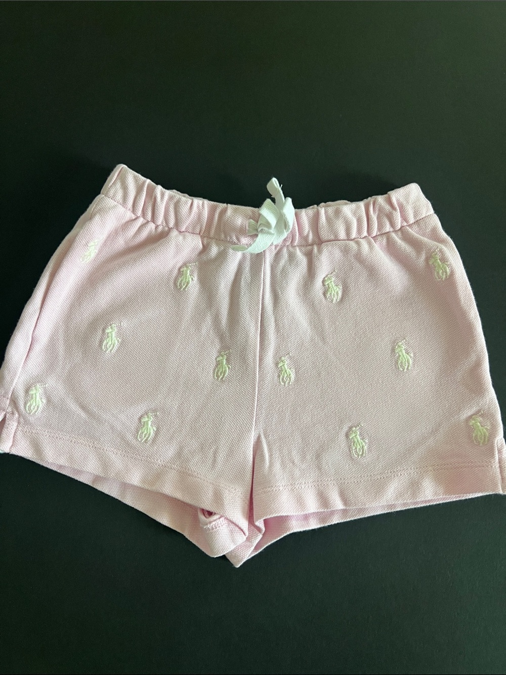 Ralph Lauren Light Pink Logo Piqué Shorts